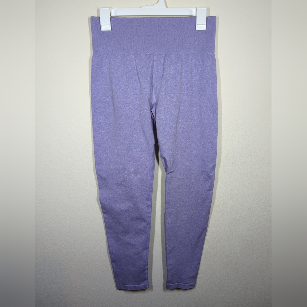 NVGTN Navi Womens Seamless Leggings Size Large Purple High Rise Tight Fit